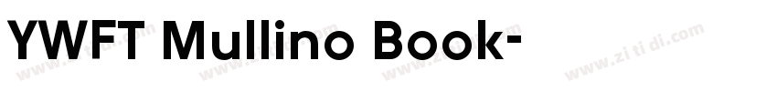 YWFT Mullino Book字体转换